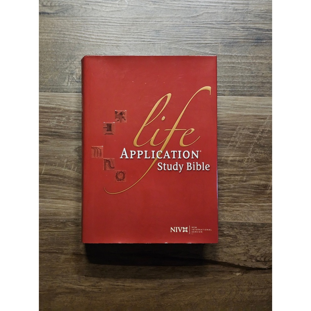 NIV Life Application Study Bible Red Hardcover & iLumina Gold Starter Edition CD